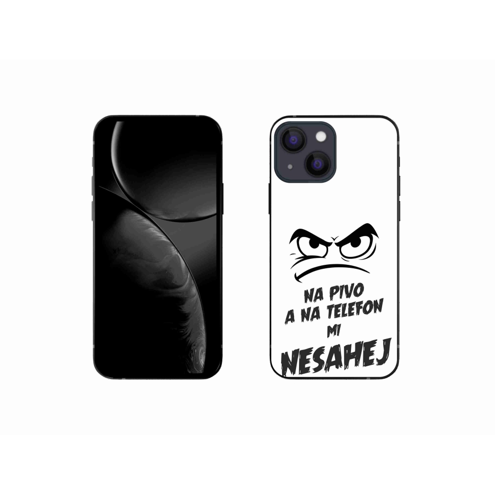 Gél borítás mmCase iPhone 13 mini 5.4 - sör motívum 2 fehér háttérrel