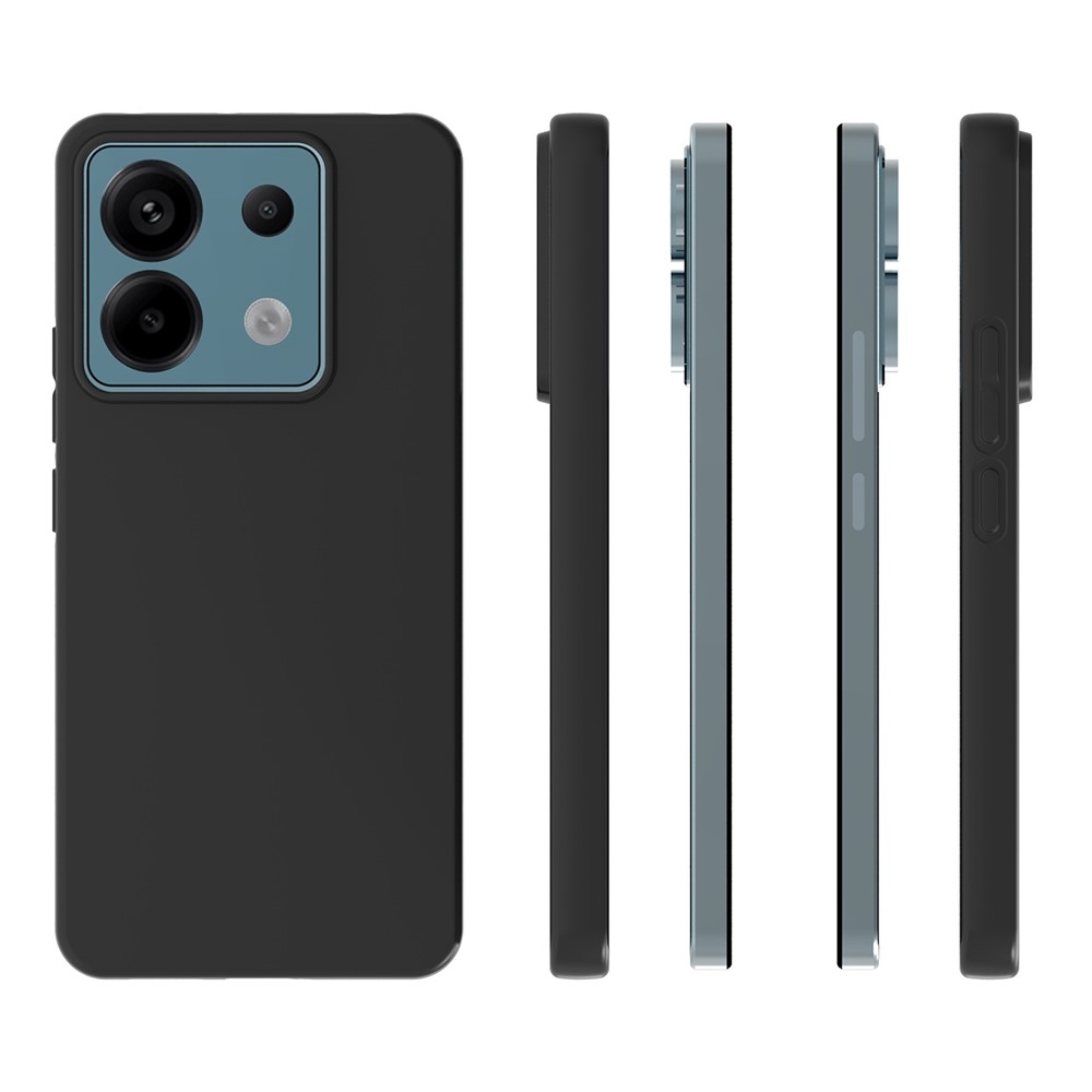 Fekete zselés tok a Xiaomi Redmi Note 13 Pro 5G/Poco X6 5G számára
