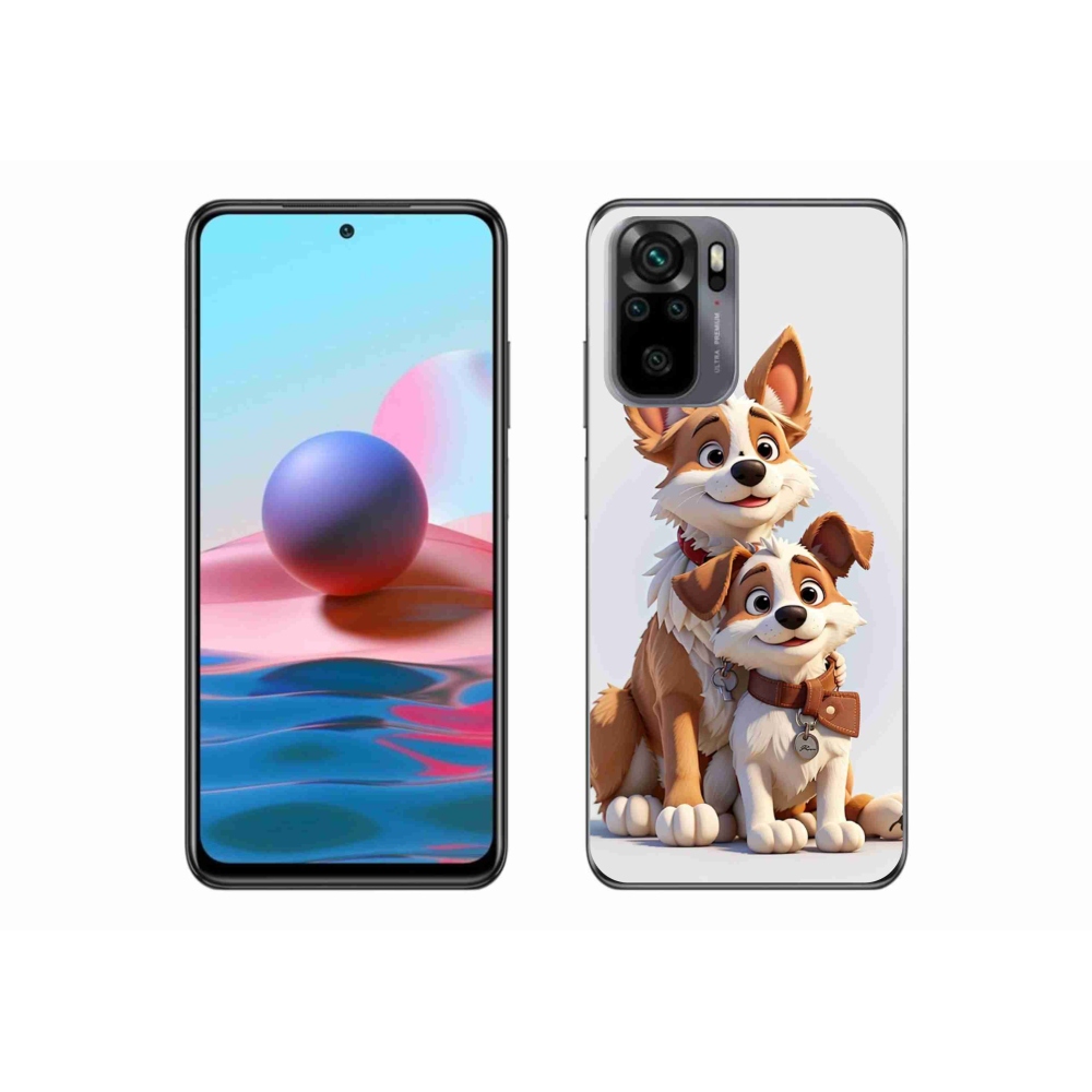 Gél borítás mmCase a Xiaomi Poco M5s számára - kutyák rajzolása