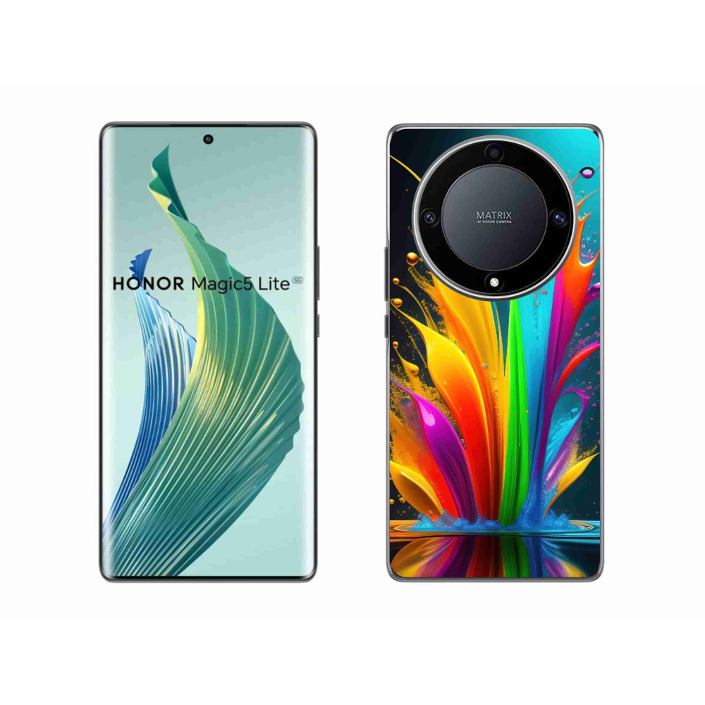 Gél borítás mmCase a Honor Magic 5 Lite 5G számára - absztrakt motívum 1