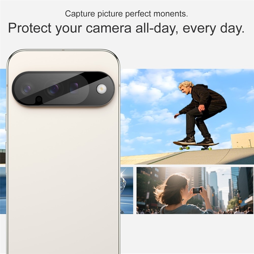 Kamera lencsevédő a Google Pixel 10 fényképezőgéphez - fekete