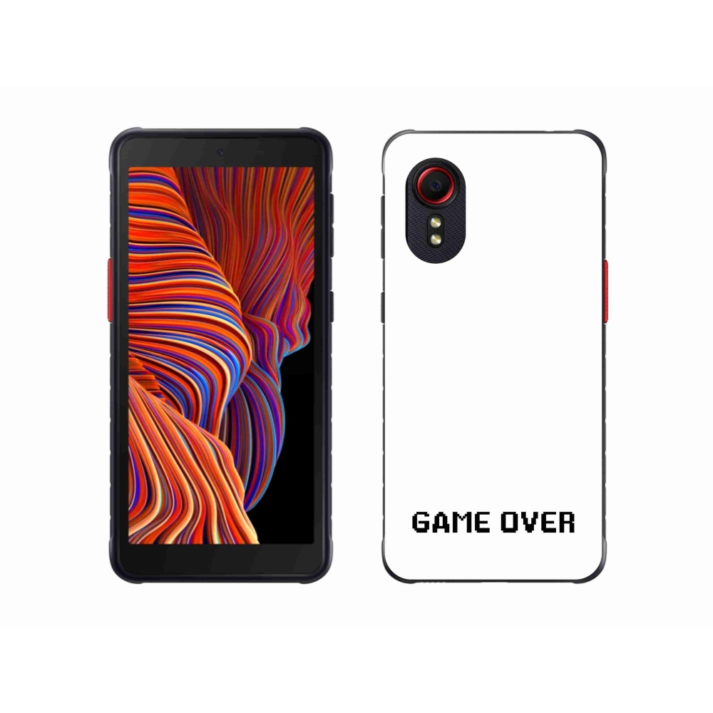 Gél borítás mmCase Samsung Galaxy Xcover 5 - játék fehér háttérrel