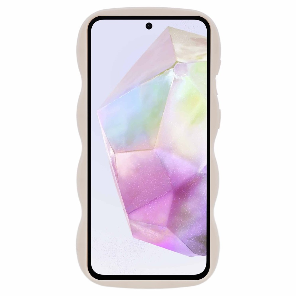 Hullám tartós zselés tok Samsung Galaxy A36 5G/A56 5G - fehér
