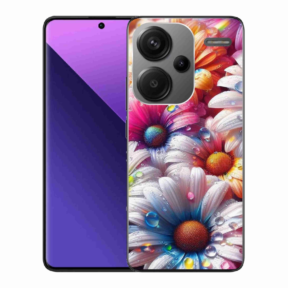 Gél borítás mmCase a Xiaomi Redmi Note 13 Pro+ 5G számára - színes százszorszépek