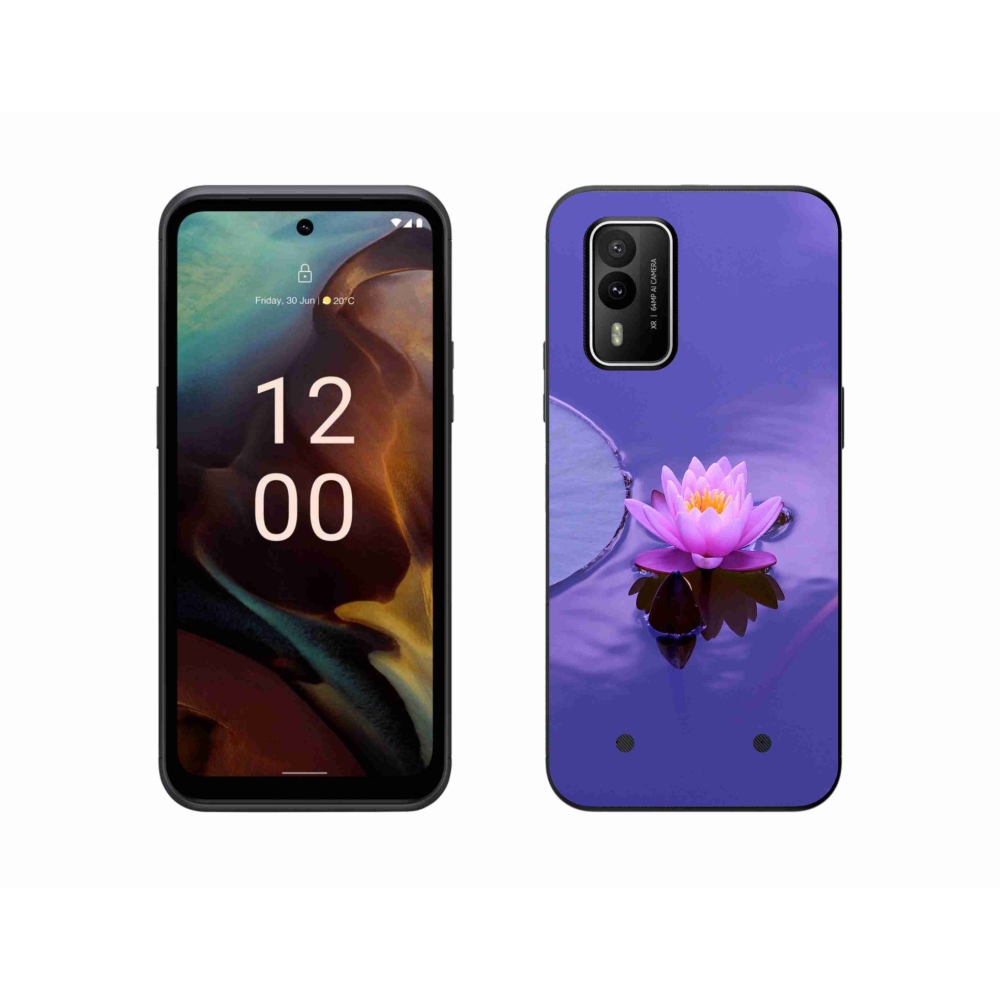 Gél tok mmCase a Nokia XR21 készülékhez - virág a felületen