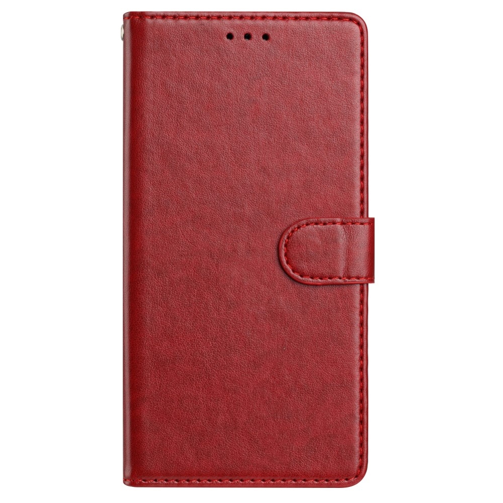 Vérrögök könyv tok Samsung Galaxy S25-hez - piros