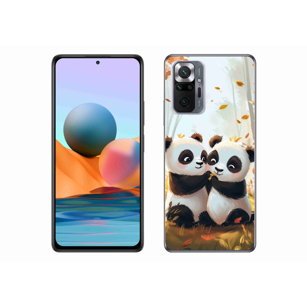 Gél borítás mmCase a Xiaomi Redmi Note 10 Pro készülékhez - pandák