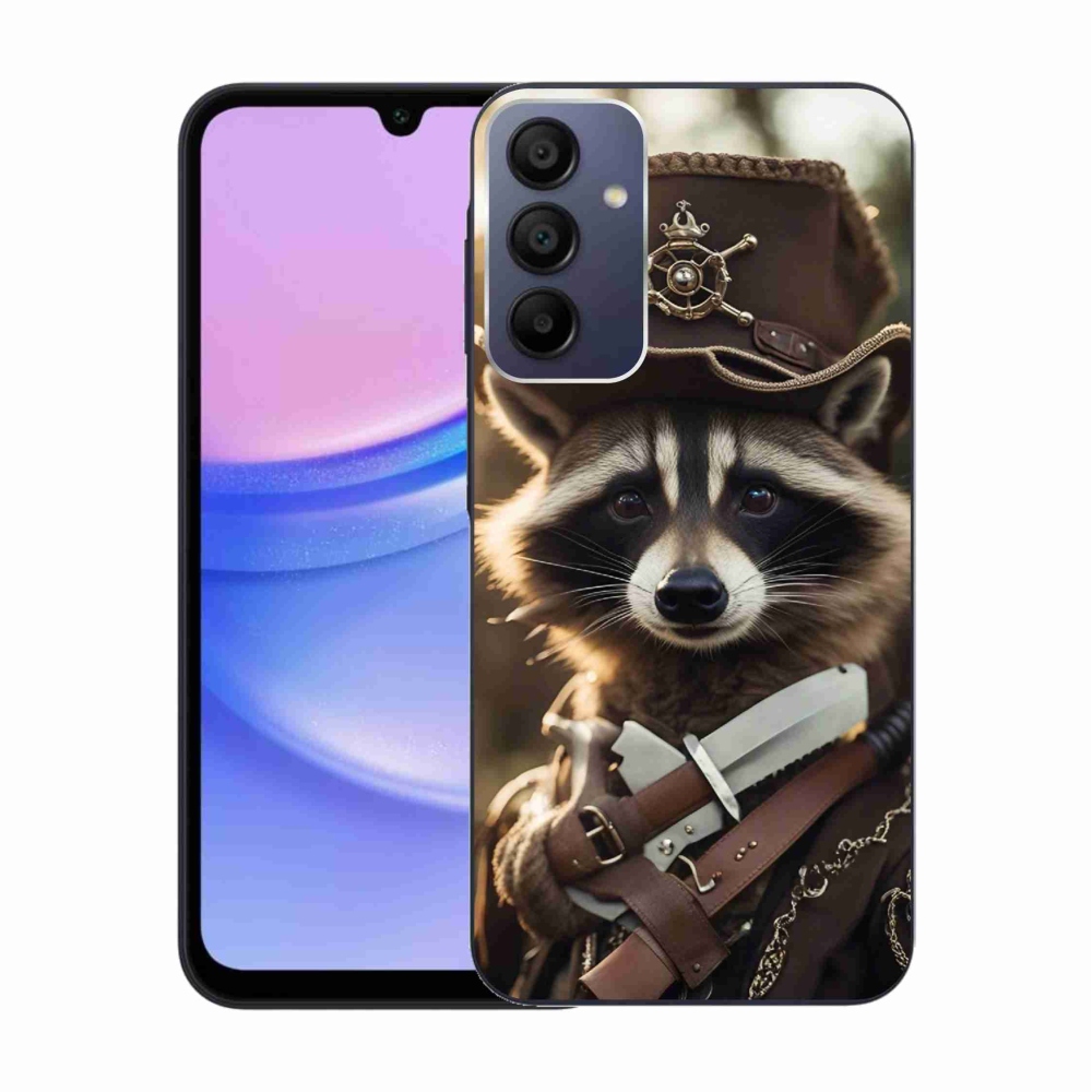 Zselés borítás mmCase Samsung Galaxy A15 4G/5G készülékhez - mosómedve egyenruhában