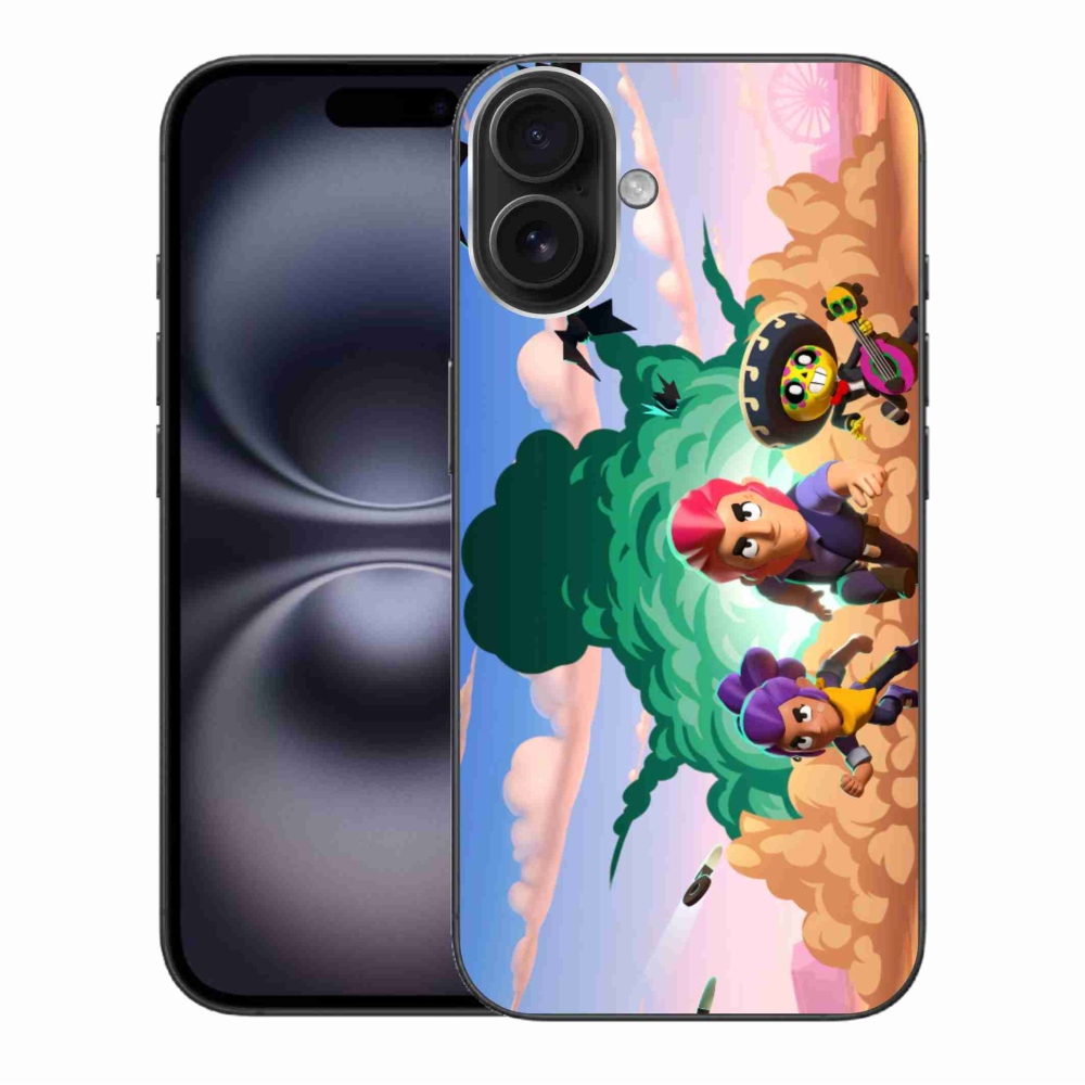 Zselés borítás mmCase iPhone 16 Plus készülékhez - verekedős csillagok