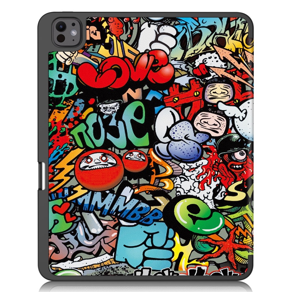 Patte záró tok iPad Pro 13 (2024) - graffiti