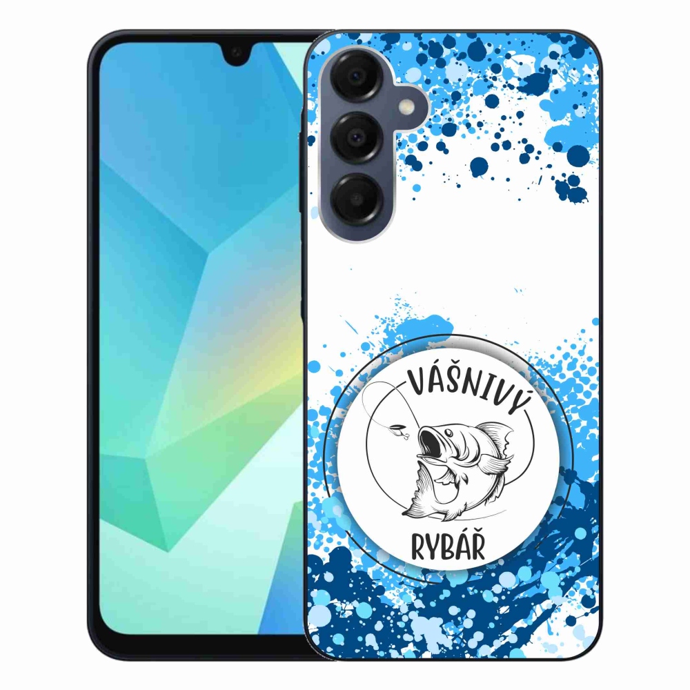 Gél borító mmCase Samsung Galaxy A16 4G/5G - szenvedélyes halász fehér háttérrel