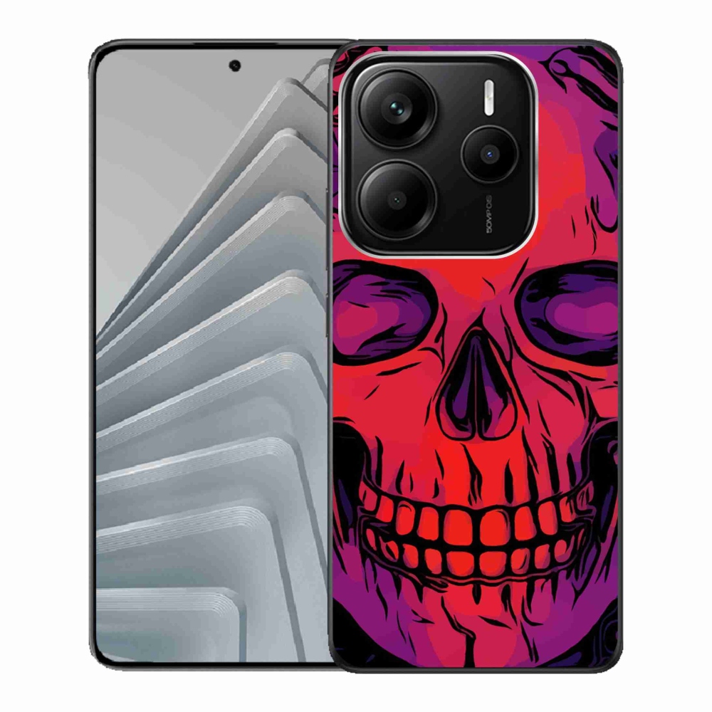 Zselés borítás mmCase a Xiaomi Redmi Note 14 5G-hez - koponya