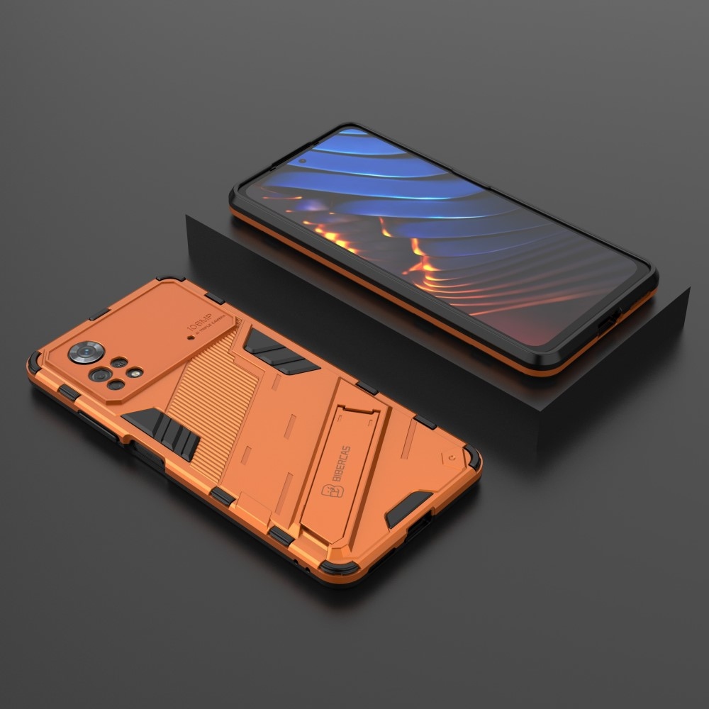 Tartós borító Xiaomi Poco X4 Pro 5G - narancssárga színben
