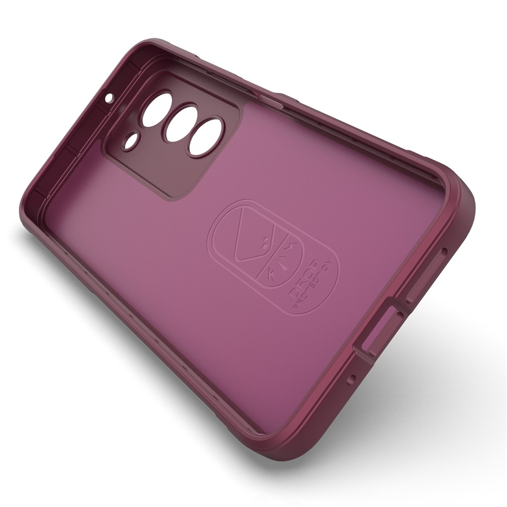 Rugg tartós zselés tok Xiaomi Redmi 15 4G (171mm) - bordó színben