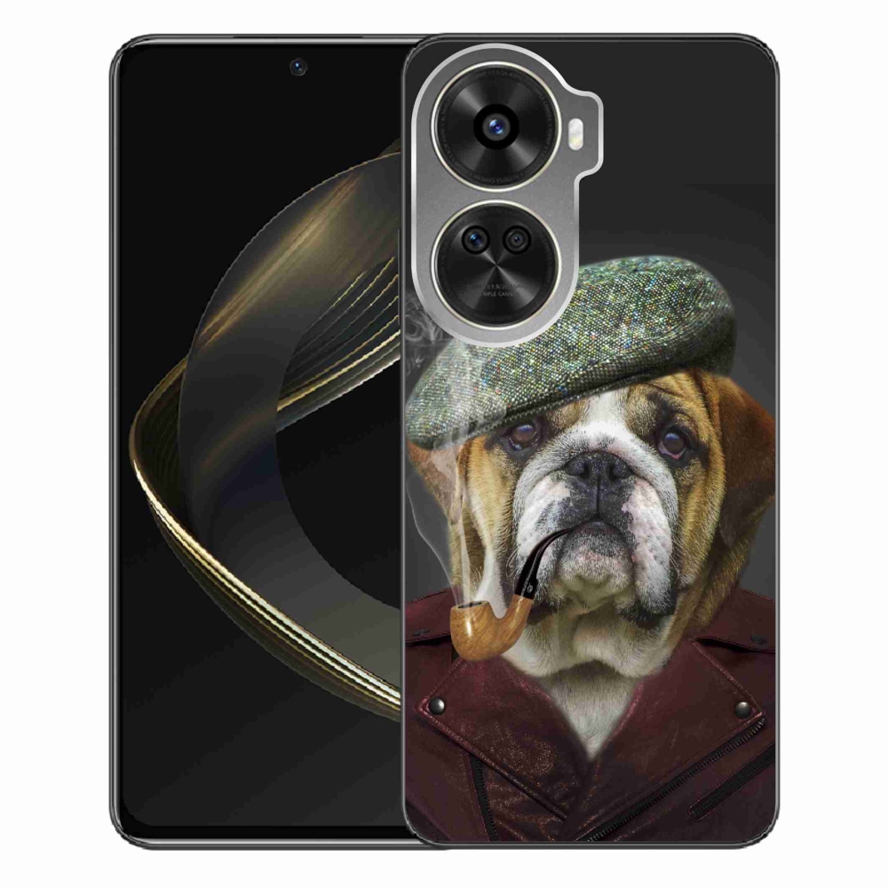 Gél borítás mmCase a Huawei Nova 12 SE-hez - kutya csővel