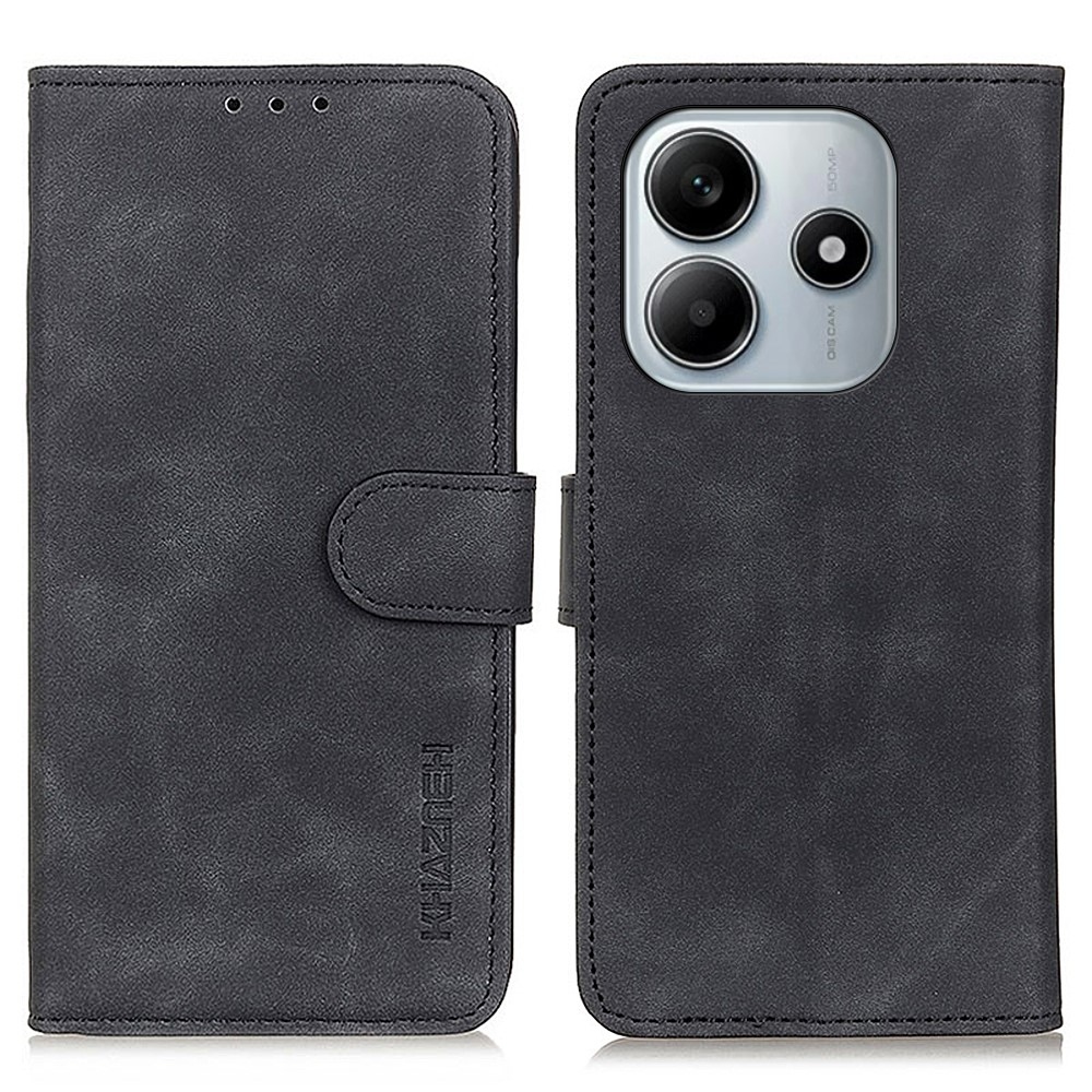KHAZ könyv tok Xiaomi Redmi Note 14-hez - fekete