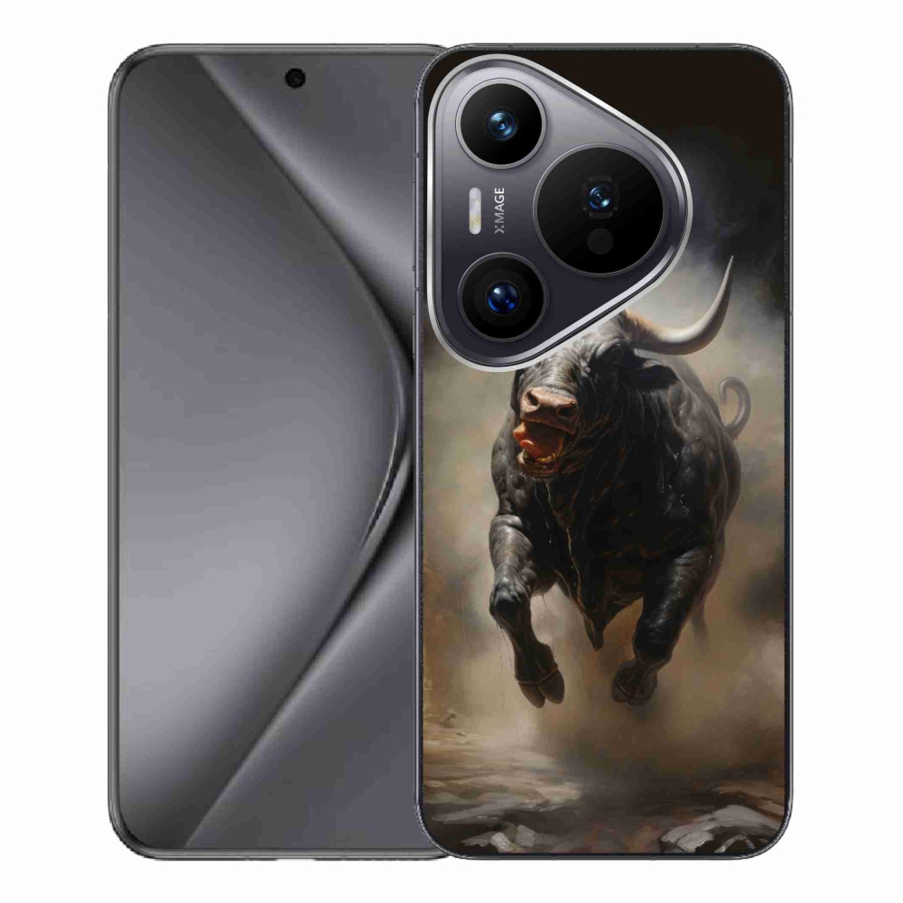 Gél borítás mmCase a Huawei Pura 70 Pro készülékhez - dühös bika