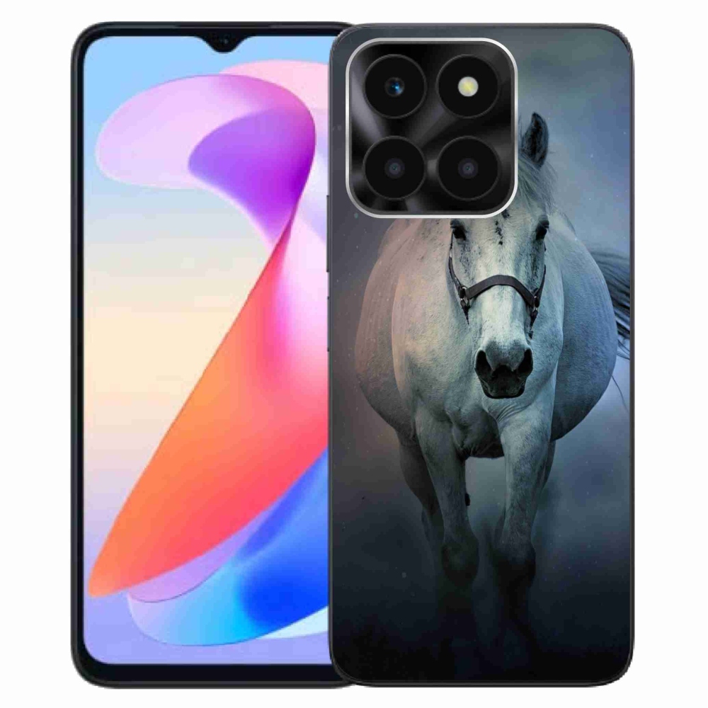 Gél tok mmCase a Honor X6a számára - futó fehér ló