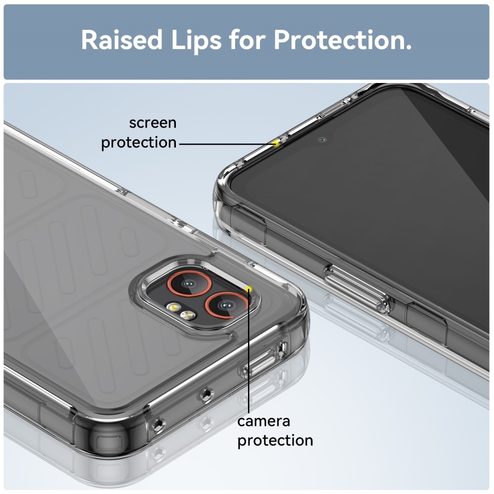 Gél tok kemény hátlappal Samsung Galaxy Xcover 7 Pro készülékhez - átlátszó
