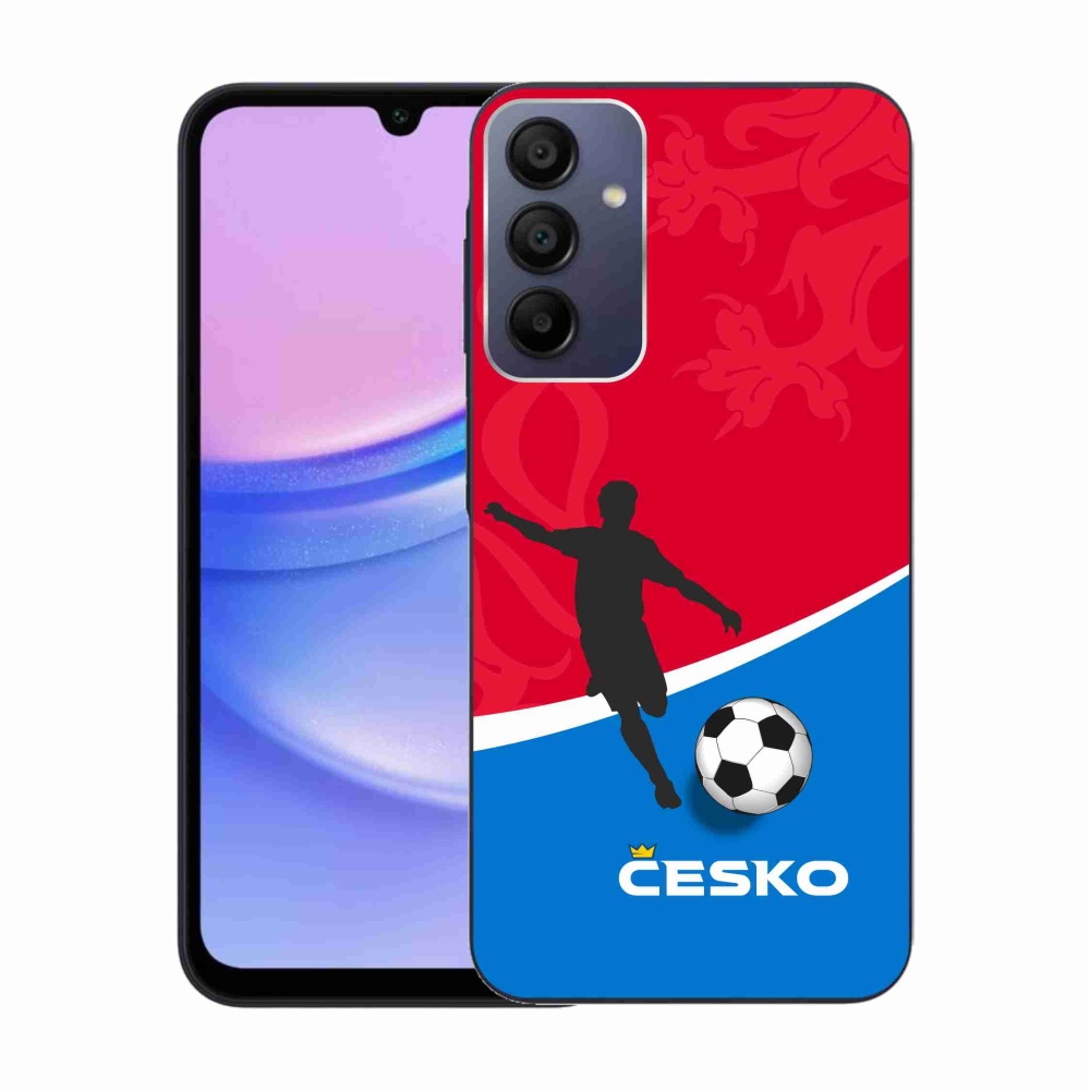 Gél borítás mmCase Samsung Galaxy A15 4G/5G - foci Csehország