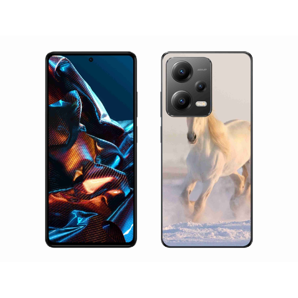 Gél tok mmCase a Xiaomi Redmi Note 12 Pro 5G-hez - ló a hóban