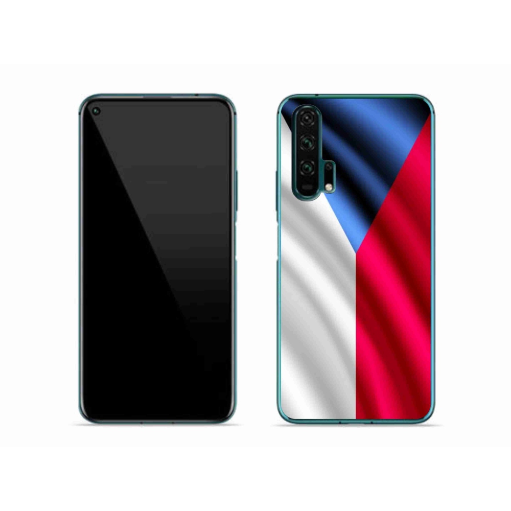 Gél borító mmCase a Honor 20 Pro számára - cseh zászló