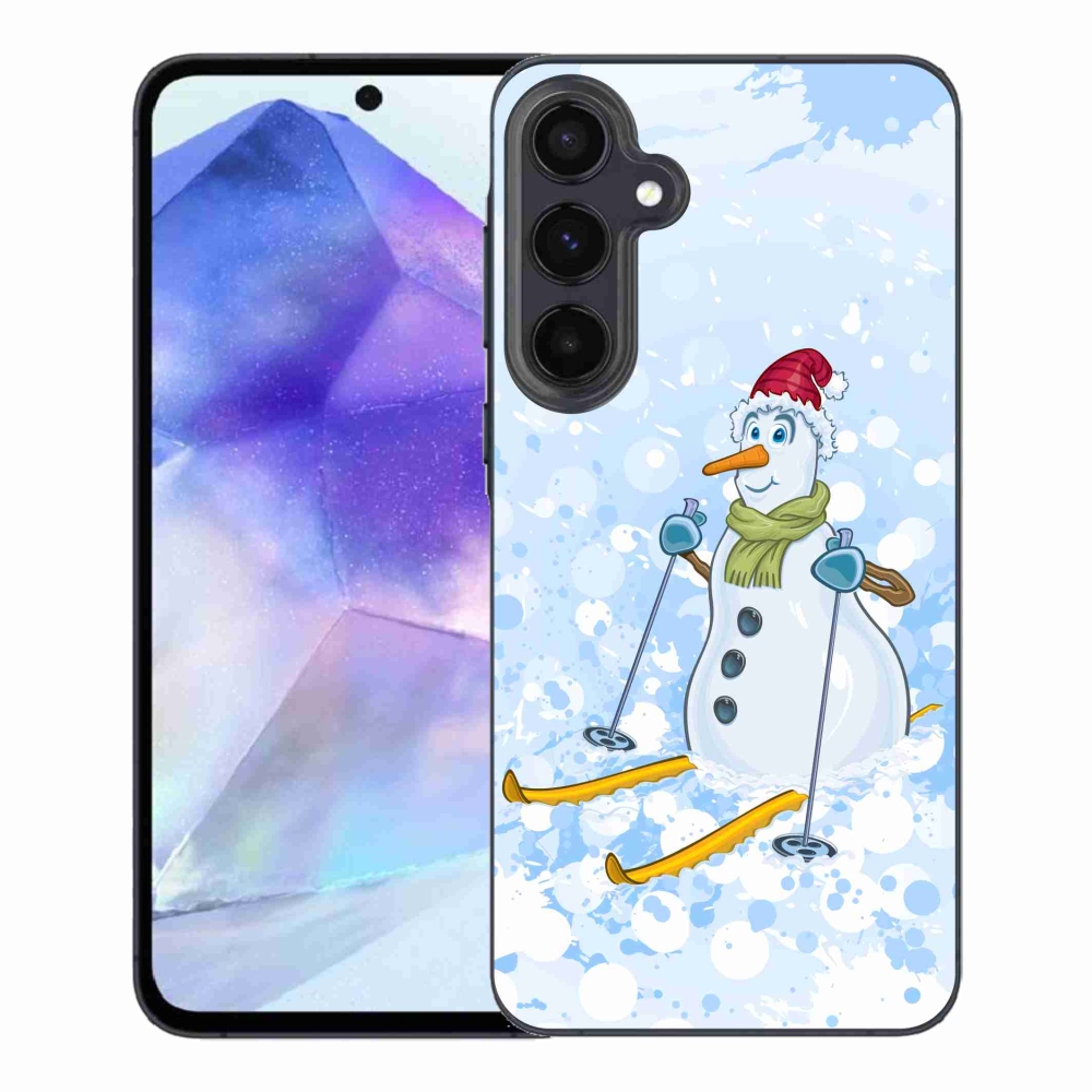 Zselés borítás mmCase Samsung Galaxy A55 5G - hóemberhez