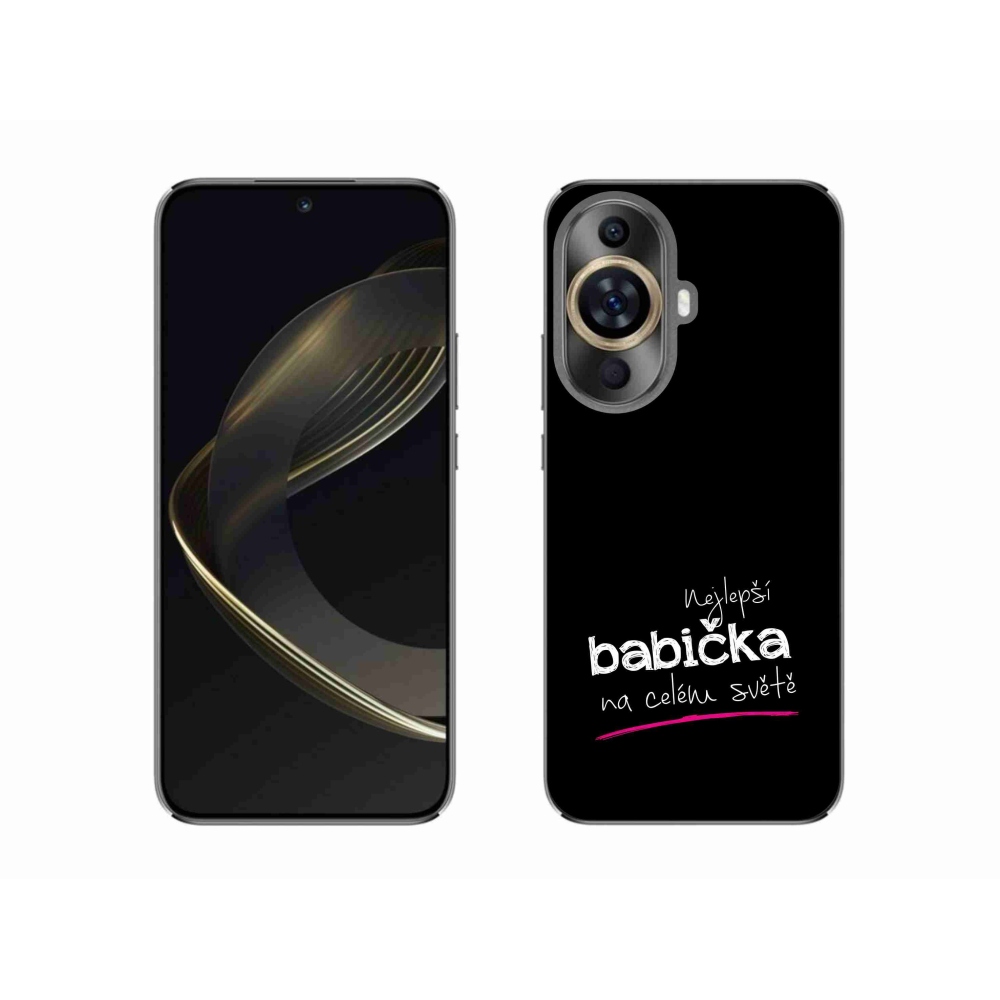 Gél borító mmCase a Huawei Nova 11-en - a legjobb nagymama 4 fekete háttérrel