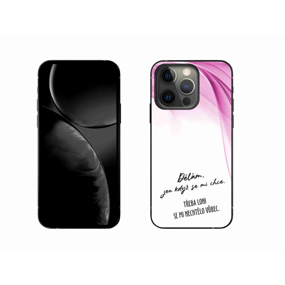 Gél borítás mmCase iPhone 13 Pro 6.1 készülékhez - vicces szöveg 12 fehér háttér
