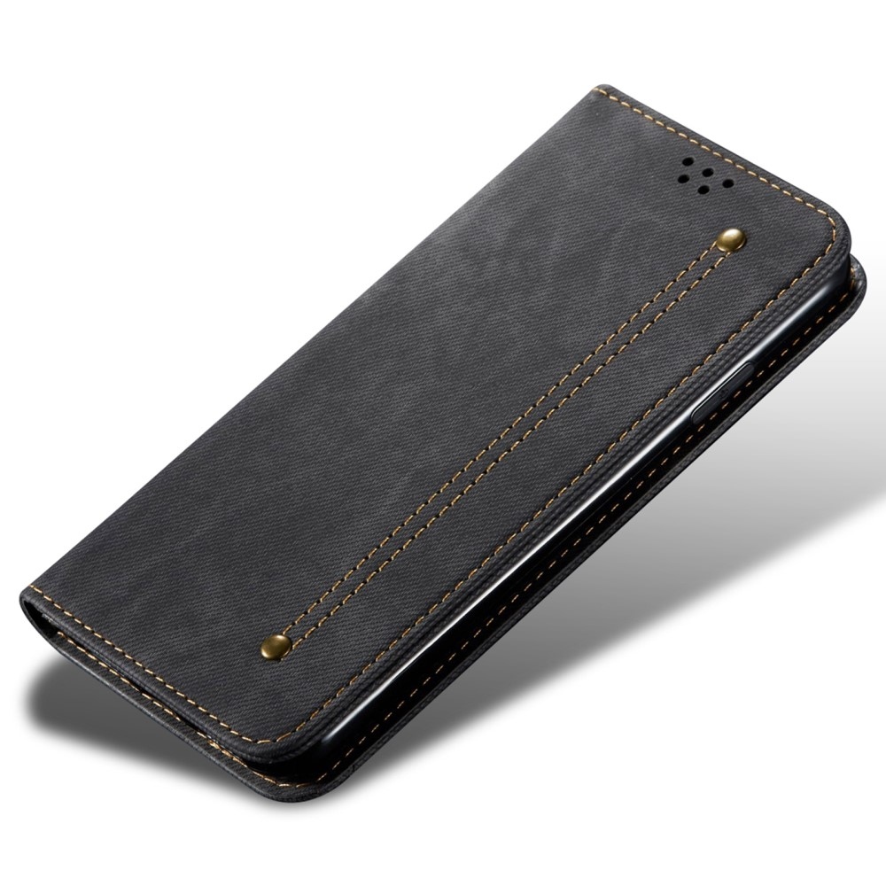 Jeanse könyvtáska Xiaomi 15 Ultra - fekete