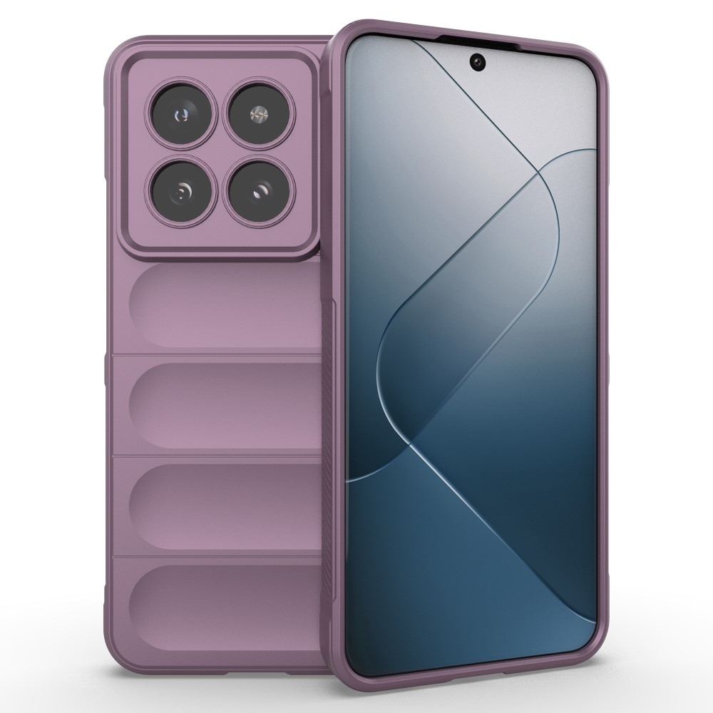 Rugg tartós zselés tok Xiaomi 14 Pro - világos lila