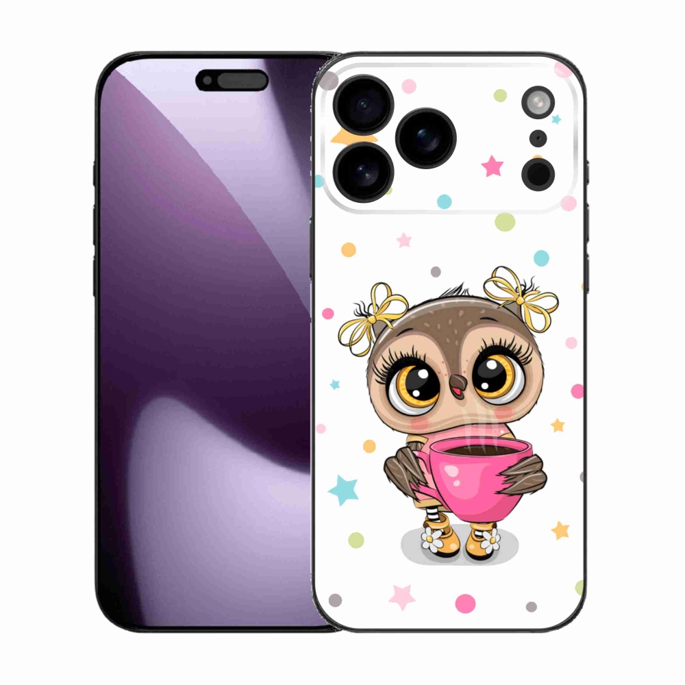Zselés borítás mmCase iPhone 17 Pro Max készülékhez - rajzfilm bagoly