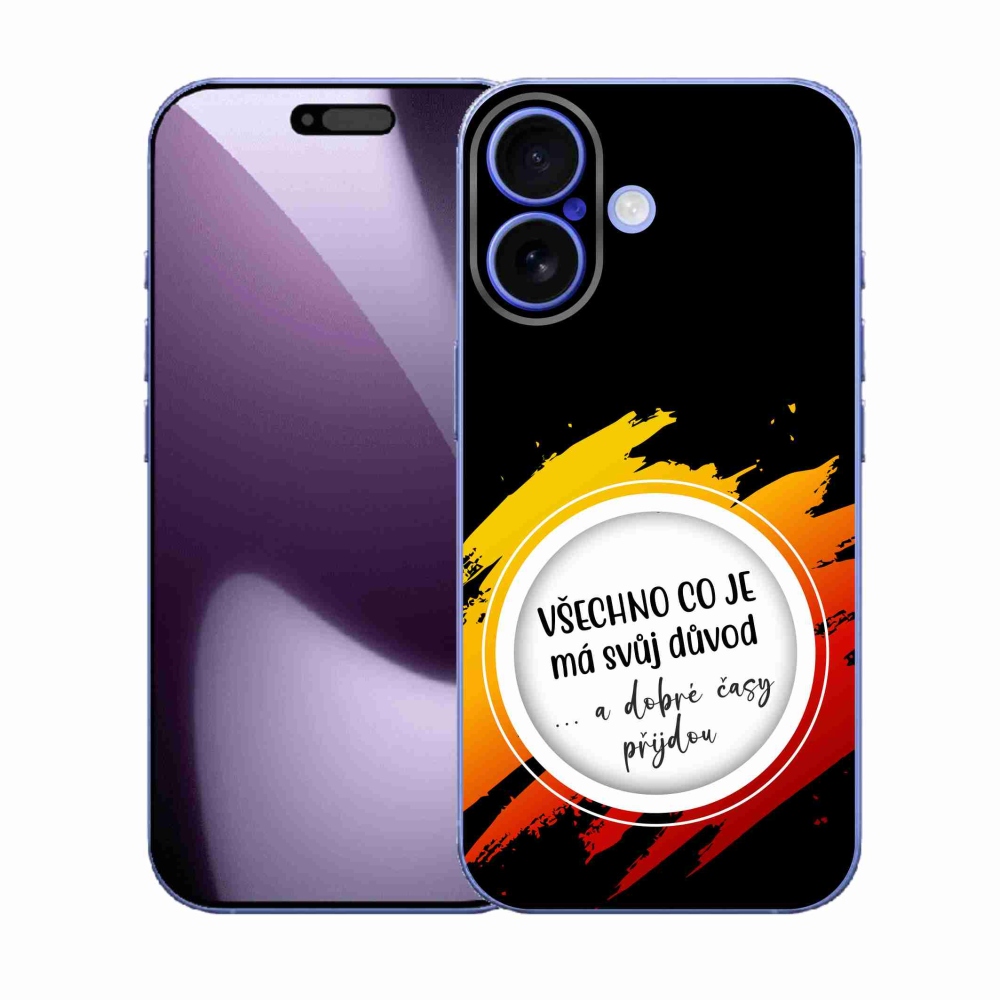 Zselés borítás mmCase iPhone 17 - idézet 3 fekete háttér