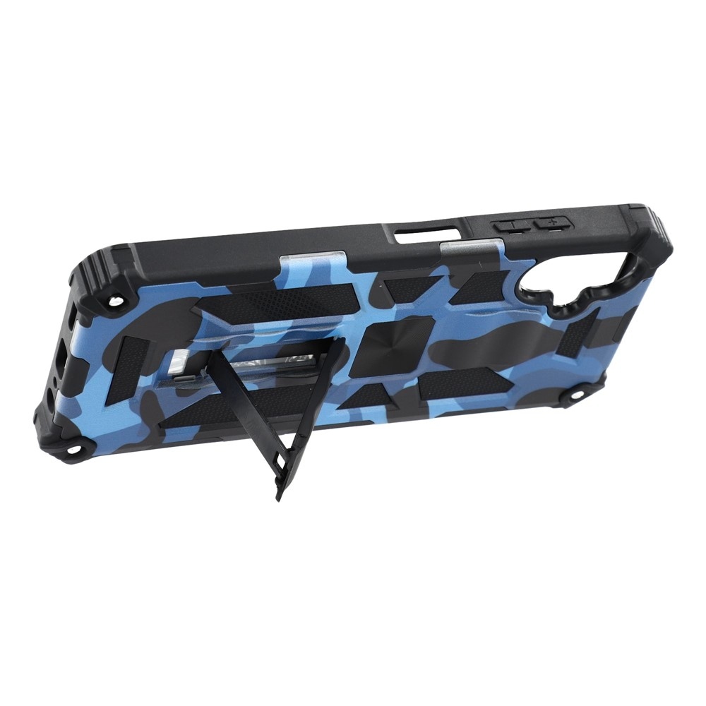 Camouflage tartós borító Samsung Galaxy A07 4G készülékhez - sötétkék