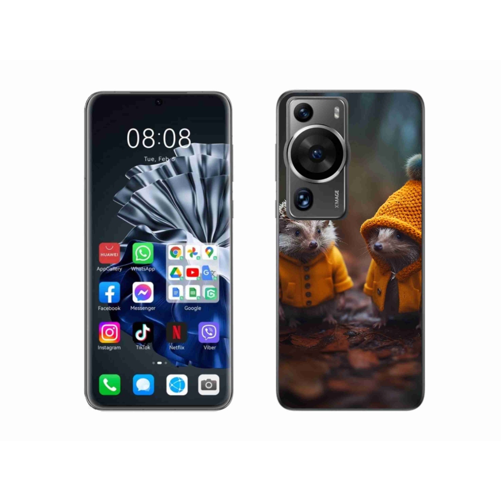 Gél borítás mmCase a Huawei P60 Pro számára - sünök