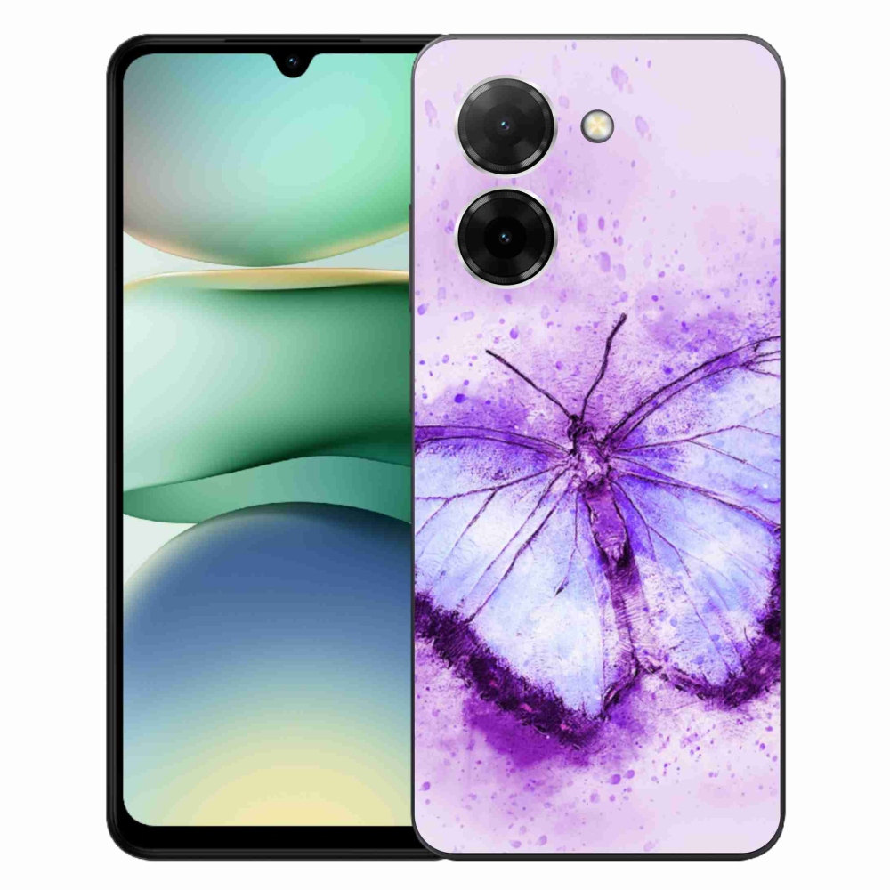 Gél borítás mmCase a Xiaomi Redmi A5 (171.7x77.8x8.3mm) - lila pillangóhoz