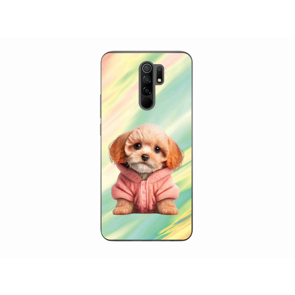 Gél borítás mmCase a Xiaomi Redmi 9-hez - kiskutya pulóverben