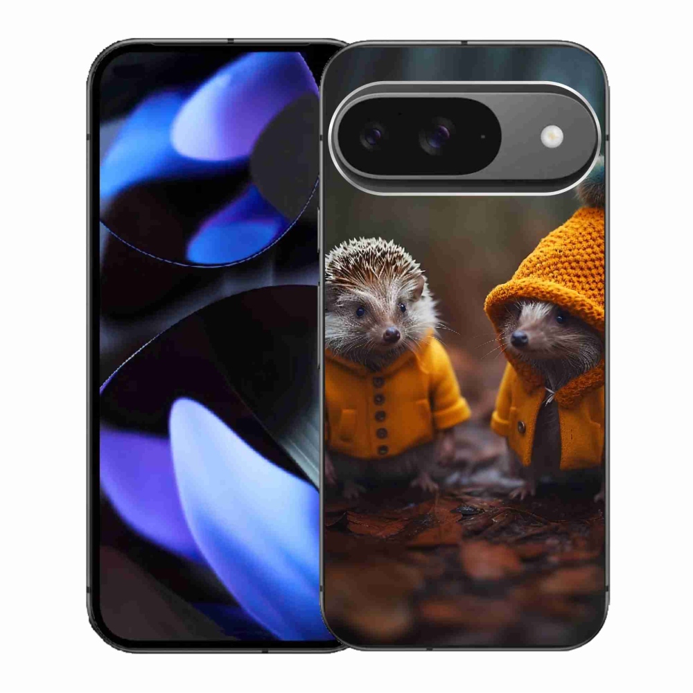 Zselés borítás mmCase a Google Pixel 9/9 Pro számára - sünök