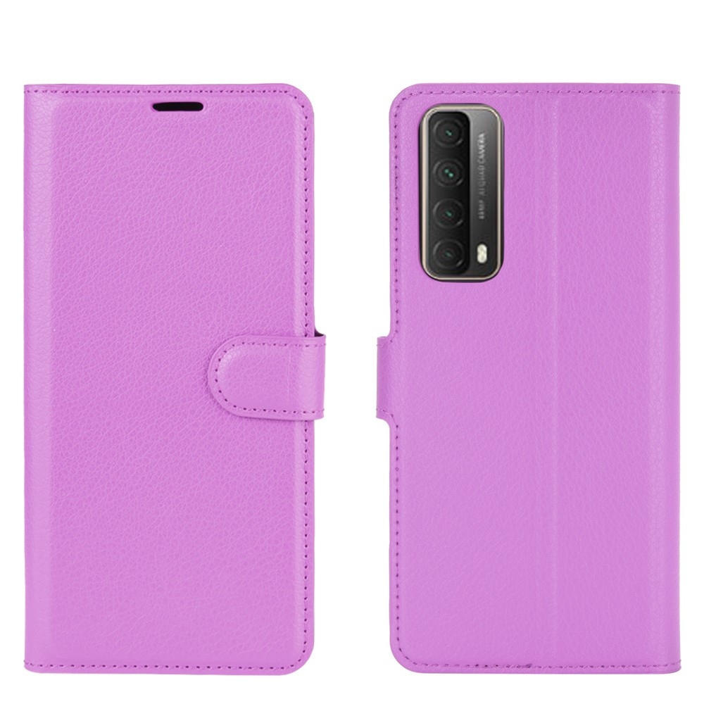 Litchi könyvtáska Huawei P Smart (2021) - lila