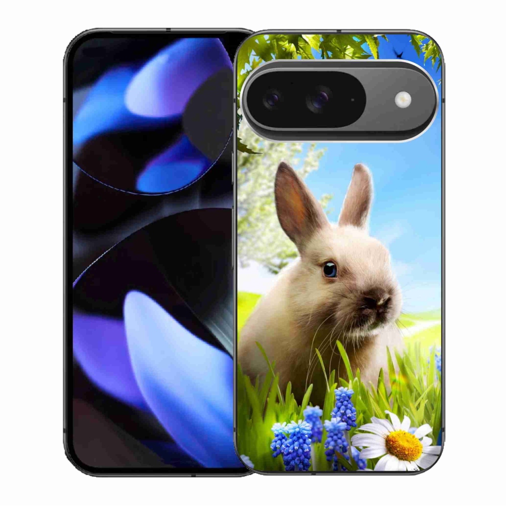 Zselés borítás mmCase a Google Pixel 9/9 Pro számára - nyuszi