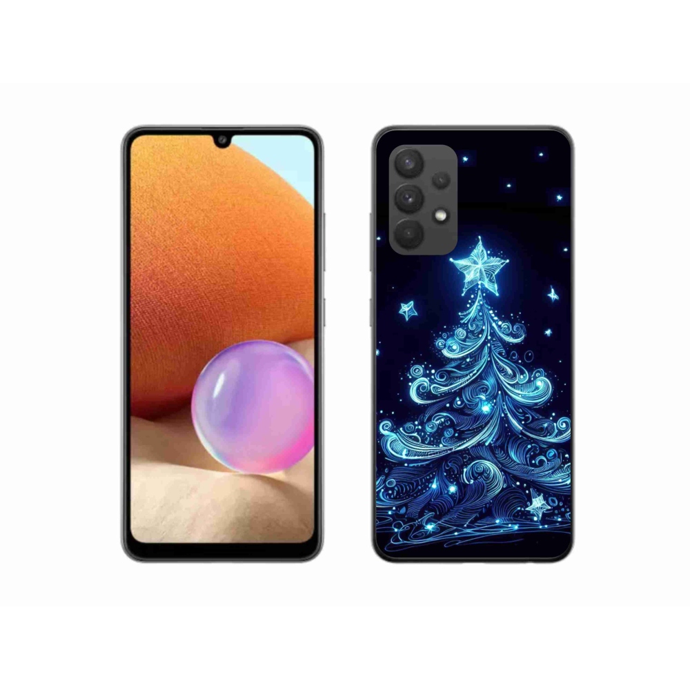 Gél borítás mmCase Samsung Galaxy A32 4G - neon karácsonyfa 4