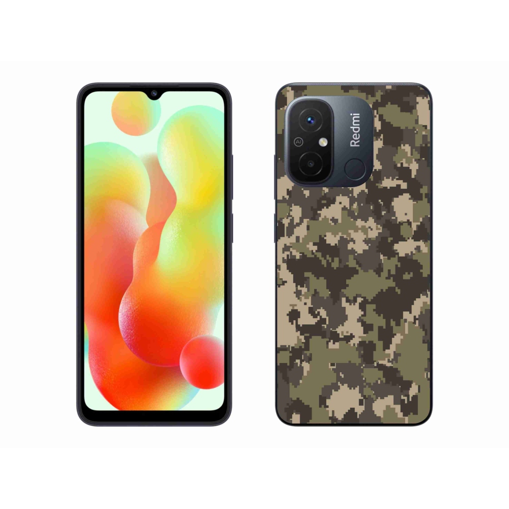 Gél borítás mmCase a Xiaomi Redmi 12C-hez - terepszínű minta 12