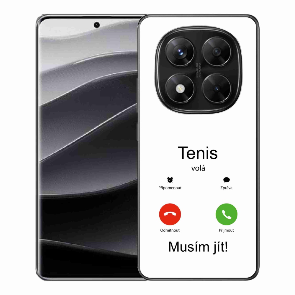 Gél borítás mmCase a Xiaomi Redmi Note 14 Pro 5G/Poco X7 5G - teniszhívások fehér háttérrel