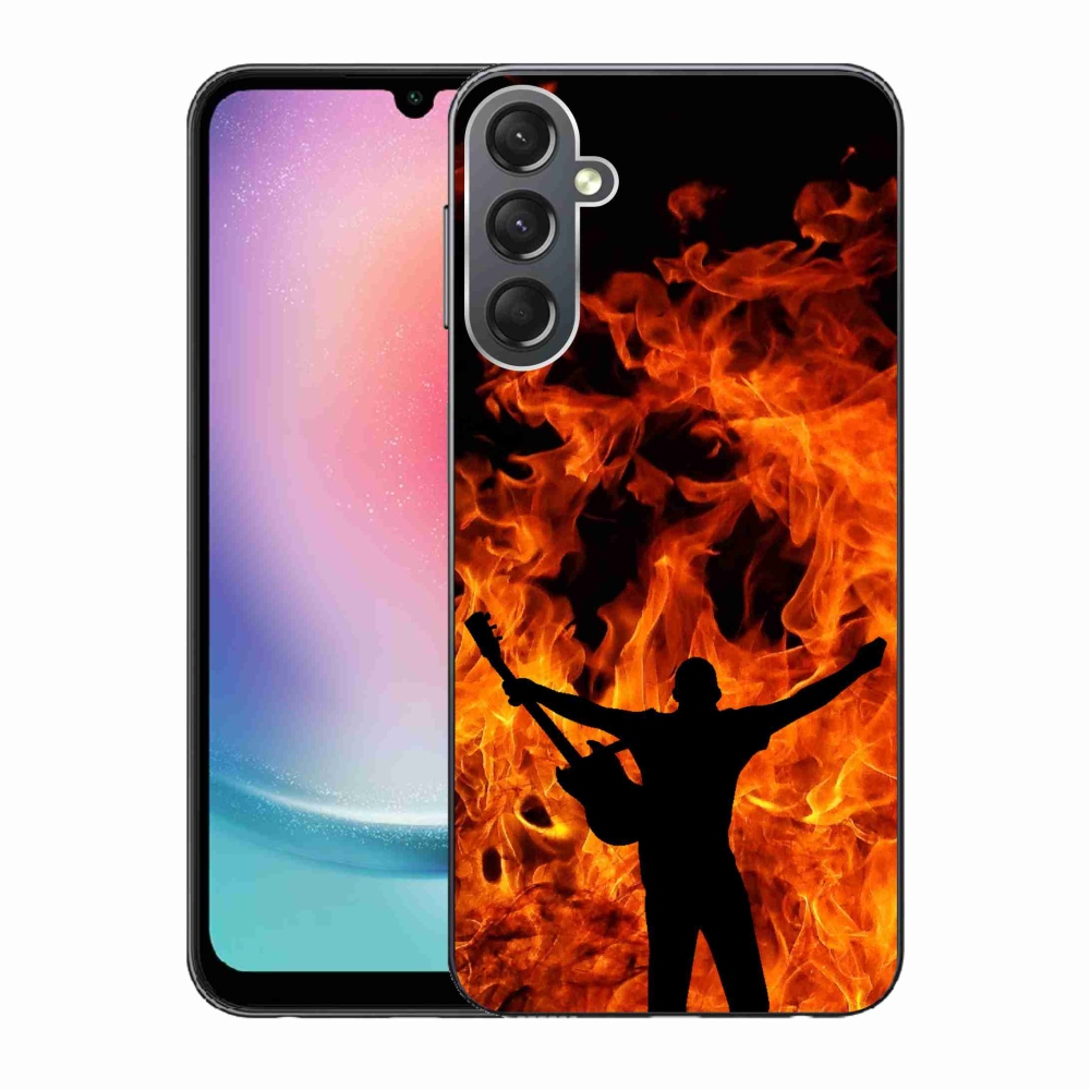 Gél borítás mmCase Samsung Galaxy A24 - zenész és tűz