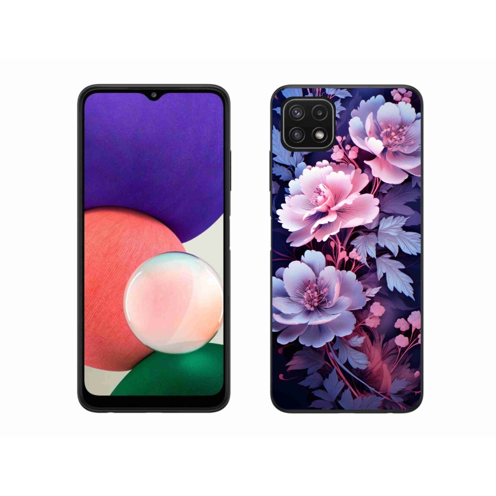 Gél borító mmCase Samsung Galaxy A22 5G - virágok 11