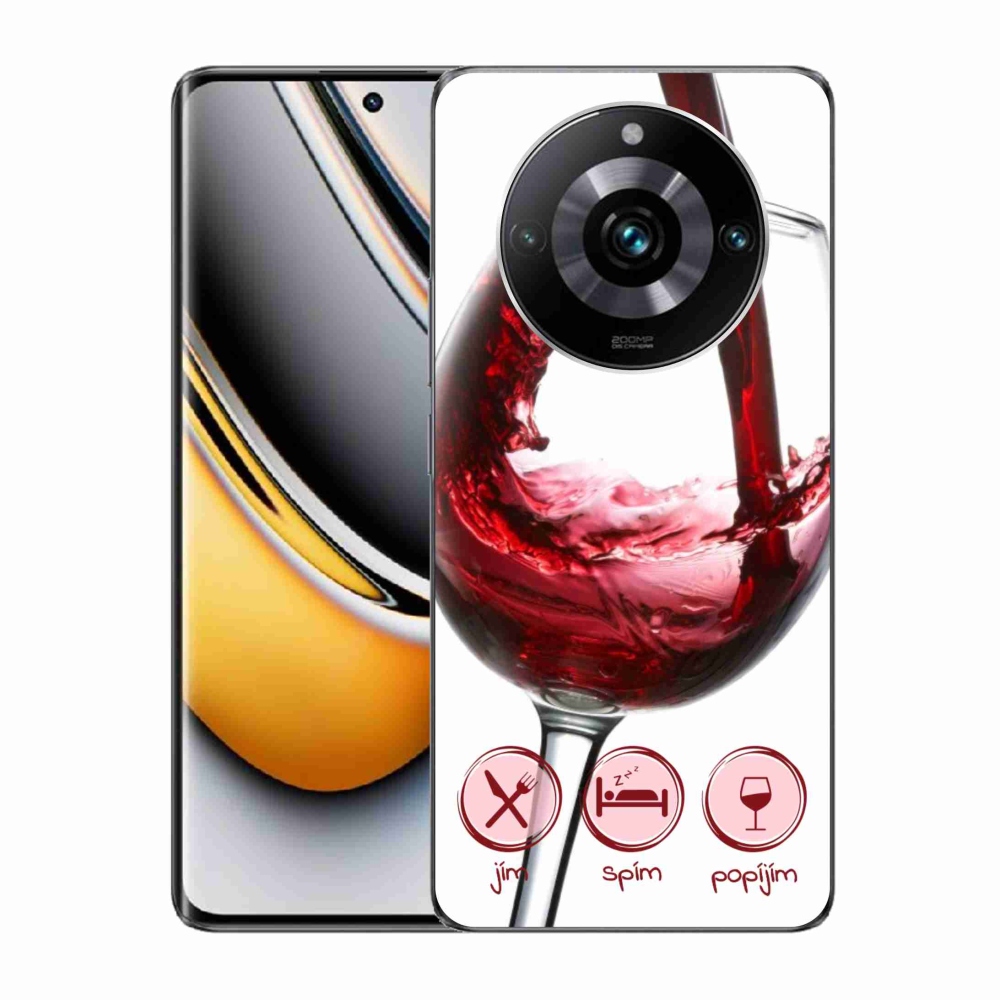 Gél tok mmCase a Realme 11 Pro/11 Pro+ készülékhez - borospohár piros