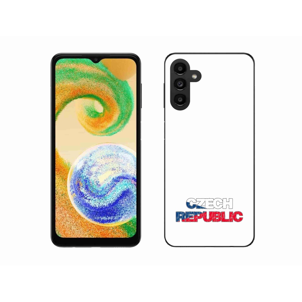 Gél borító mmCase Samsung Galaxy A04s (164.7x76.7x9.1mm) - Csehország fehér háttérrel