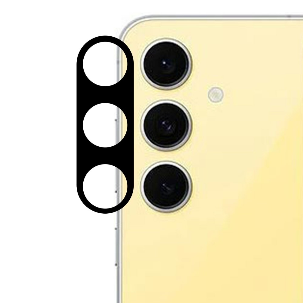 Kamera lencse üveg a Samsung Galaxy S24 FE fényképezőgépen - fekete