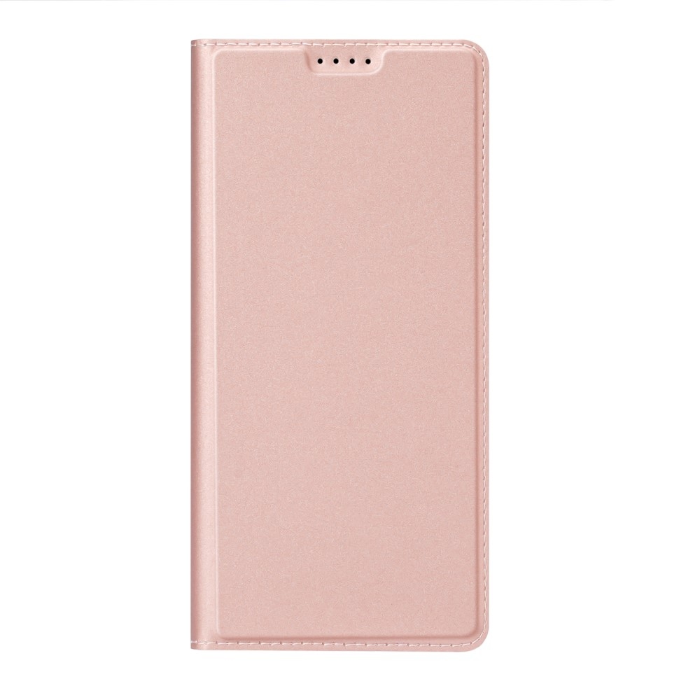 DUX könyvtáska Samsung Galaxy S25 készülékhez - rózsaarany