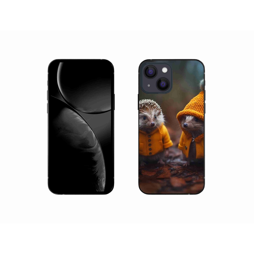 Zselés borítás mmCase iPhone 13 mini készülékhez - sündisznók